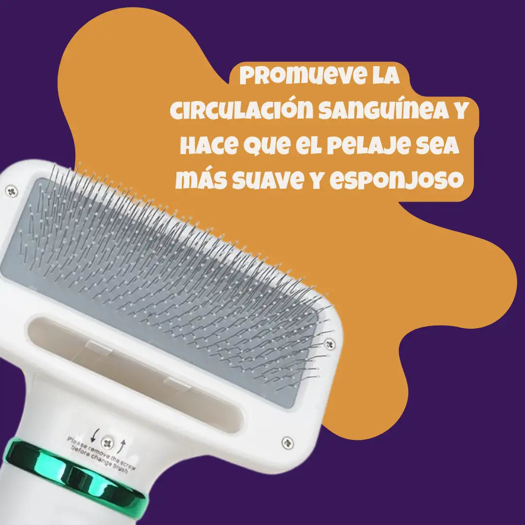 Cepillo Secador para Mascotas 2en1